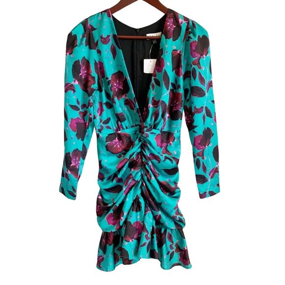 Delfi Collective Toni Mini Dress XS Blue NWT - Picture 2 of 7